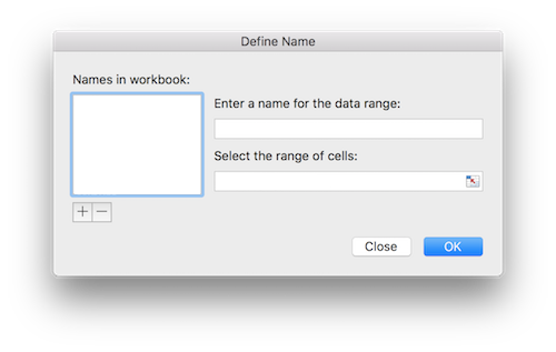 Name Manager Excel For Mac 2011